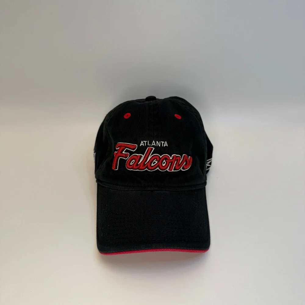 Atlanta Falcons Reebok Black Cotton‎ Adjustable NFL Baseball Hat Mens OSFM